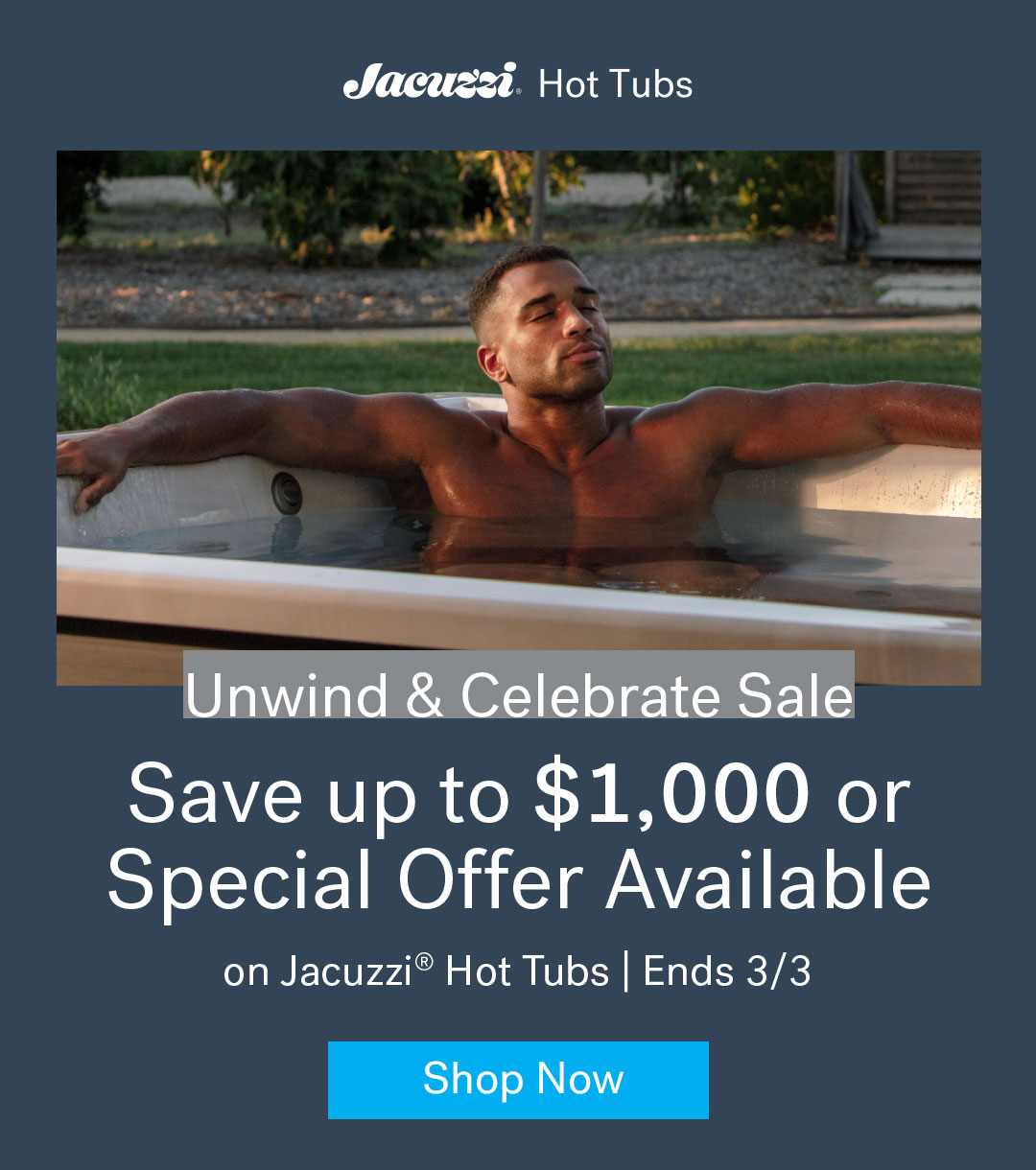 Jacuzzi Hot Tubs President's Day Promo