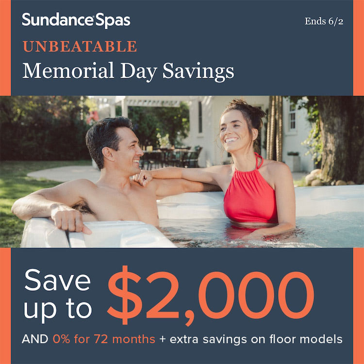 Sundance Spas Memorial Day Promo