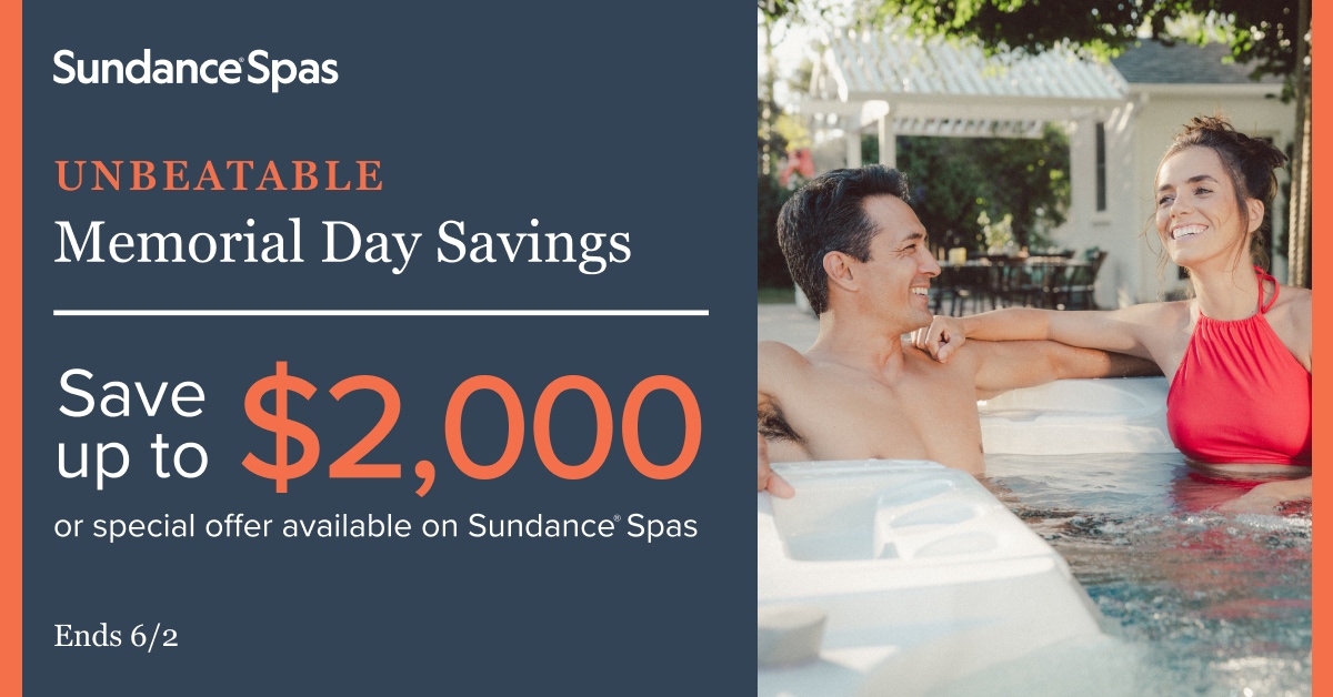 Sundance Spas Memorial Day Promo